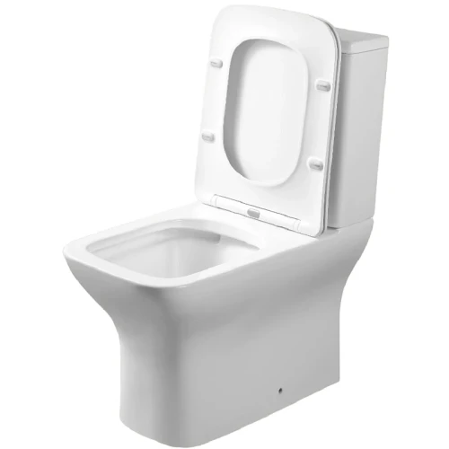 Унитаз компакт Ceruttispa Elleros CT10093 с бачком и сиденьем Микролифт фарфор напольный
