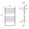 Электрический полотенцесушитель Point Нептун PN09156SPE П7 500x600 с полкой левый/правый Хром