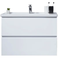 Тумба с раковиной Orans BC-4023W 80 4023800wuv005 Белый глянец МДФ / ЛДСП