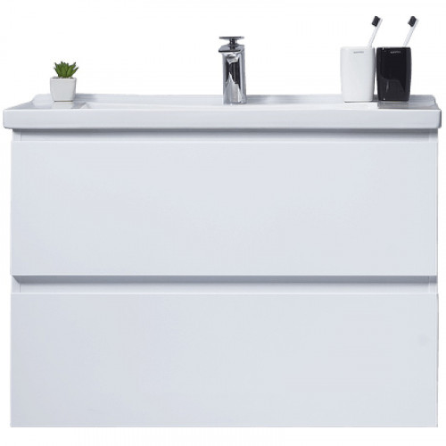 Тумба с раковиной Orans BC-4023W 80 4023800wuv005 Белый глянец МДФ / ЛДСП