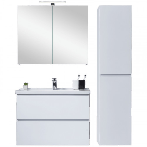 Тумба с раковиной Orans BC-4023W 80 4023800wuv005 Белый глянец МДФ / ЛДСП