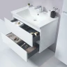 Тумба с раковиной Orans BC-4023W 80 4023800wuv005 Белый глянец МДФ / ЛДСП