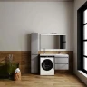 Тумба под раковину Style Line Даллас Леон 120 Люкс Plus СС-00002451 подвесная Серая