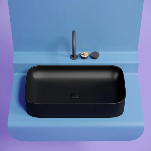 Раковина-чаша Ceramicanova Element 71 CN6054MB Черная матовая фарфор накладная