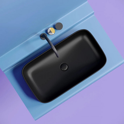 Раковина-чаша Ceramicanova Element 71 CN6054MB Черная матовая фарфор накладная