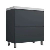 Тумба под раковину Style Line Манхэттен 80 ЛС-00002372 цвет Графит