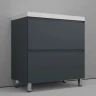 Тумба под раковину Style Line Манхэттен 80 ЛС-00002372 цвет Графит