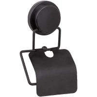 Держатель туалетной бумаги Fixsen Magic Black FX-45010 с крышкой Черный матовый