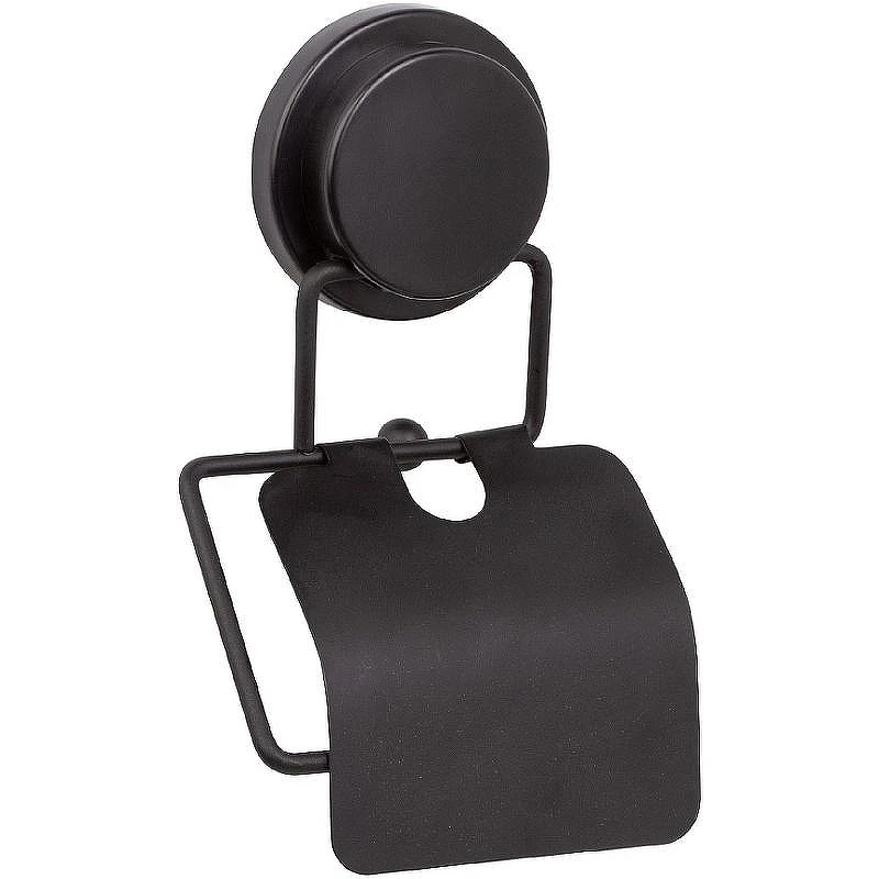 Держатель туалетной бумаги Fixsen Magic Black FX-45010 с крышкой Черный матовый