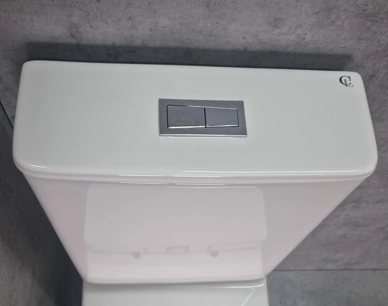 Унитаз компакт CeramaLux TR2177 Белый глянцевый с бачком и сиденьем Микролифт