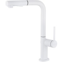 Смеситель для кухни Paulmark Neo Ne214419-431 Белый матовый латунь