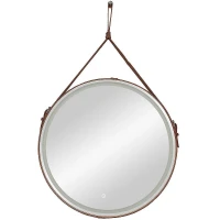 Зеркало Art&Max Milan AM-Mil-800-DS-F-Brown с подсветкой с сенсорным выключателем Коричневое стекло