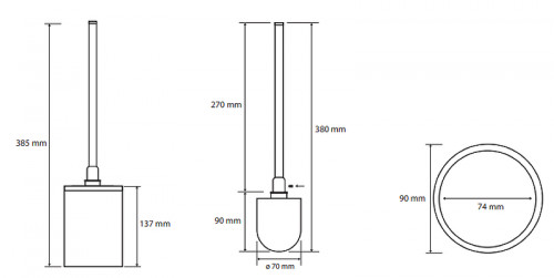 Ершик для унитаза Bemeta Omega 104913092 Хром