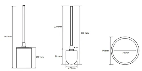 Ершик для унитаза Bemeta Omega 104913092 Хром