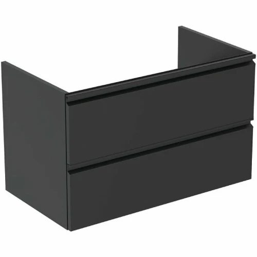 Тумба под раковину Ideal Standard Tesi 80 T0051ZT подвесная Черный шелк МДФ / ЛДСП