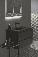 Тумба под раковину Ideal Standard Tesi 80 T0051ZT подвесная Черный шелк МДФ / ЛДСП