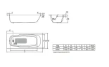 Стальная ванна BLB Atlantica 180x80 B80A б/руч. цвет Белый без отверстий под ручки