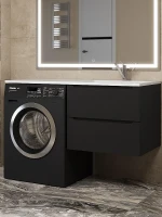 Тумба под раковину Uperwood Tanos 60 TTanosVM60B подвесная цвет Черный матовый