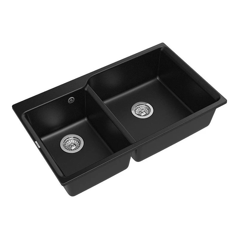 Кухонная мойка Rivelato Axel X-90D nero цвет Черный