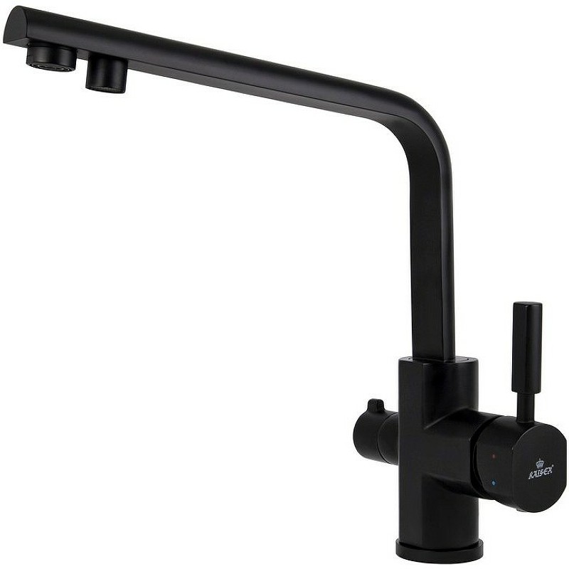 Смеситель для кухни Kaiser Decor 40144-9 Черный матовый латунь