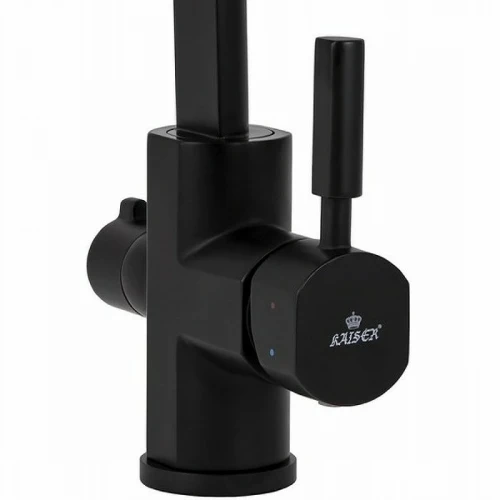 Смеситель для кухни Kaiser Decor 40144-9 Черный матовый латунь