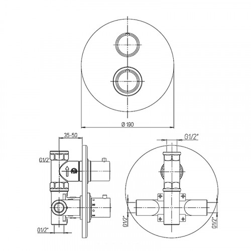 Смеситель для душа Paini Cox 78CR690TH Хром
