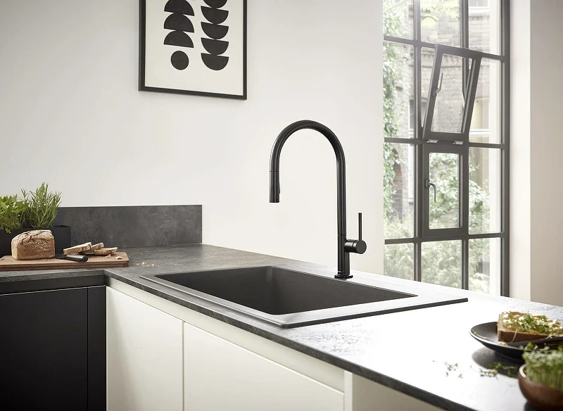 Смеситель для кухни Hansgrohe Talis M54 72801670 Черный матовый