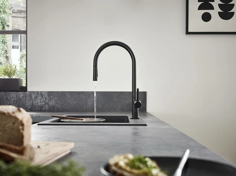 Смеситель для кухни Hansgrohe Talis M54 72801670 Черный матовый