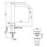 Смеситель для раковины Gattoni Circle Two 9146/91NO Черный матовый латунь