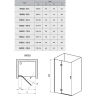 Душевая дверь Ravak Smartline SMSD2-100 A L 0SLAAA00Z1 профиль Хром стекло Transparent