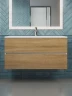 Тумба под раковину Uperwood Barsa 100 293020533 подвесная цвет Белый матовый Дуб сонома