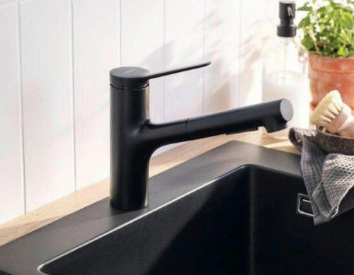 Смеситель для кухни Hansgrohe Zesis 74803670 цвет Черный матовый