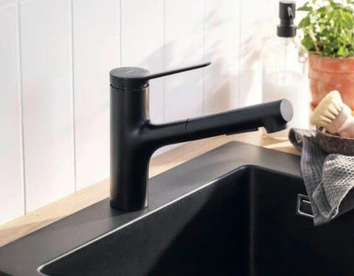 Смеситель для кухни Hansgrohe Zesis 74803670 цвет Черный матовый