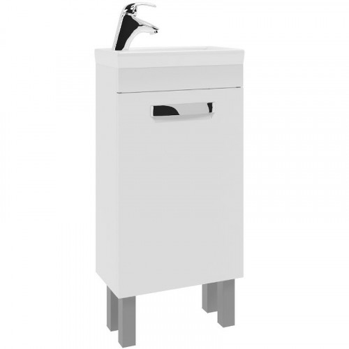 Тумба под раковину Vigo Plaza 40 tn.PLA.MIR.40.1D Белая МДФ / ЛДСП