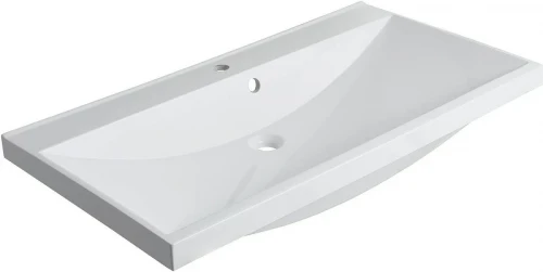 Тумба с раковиной Aquanet Нота New 90 345802 цвет Белый глянец