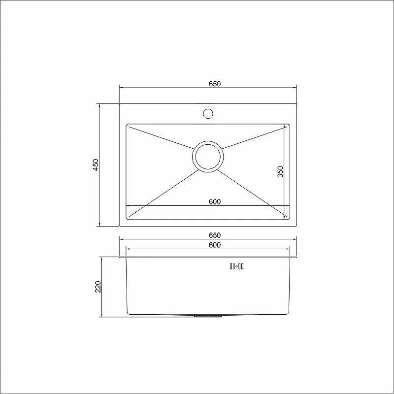 Кухонная мойка Mixline Pro 65 547237 цвет Сатин