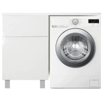 Тумба с раковиной Эстет Dallas Luxe 120 L ФР-00001918 Белая МДФ / ЛДСП
