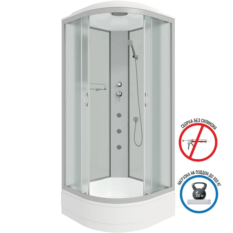 Душевая кабина Niagara Classic 100x100 NG-3302-14G с гидромассажем