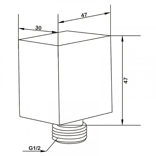 Шланговое подключение Swedbe Platta 5507 Хром