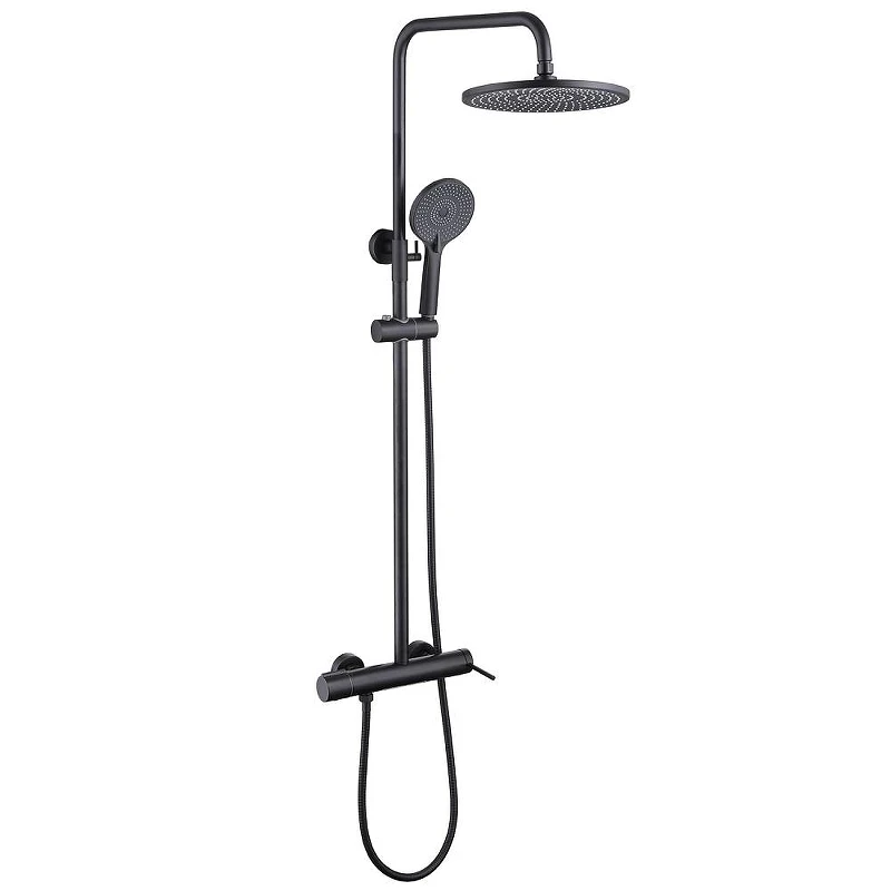 Душевая система Abber Emotion AF8816BL цвет Черный матовый