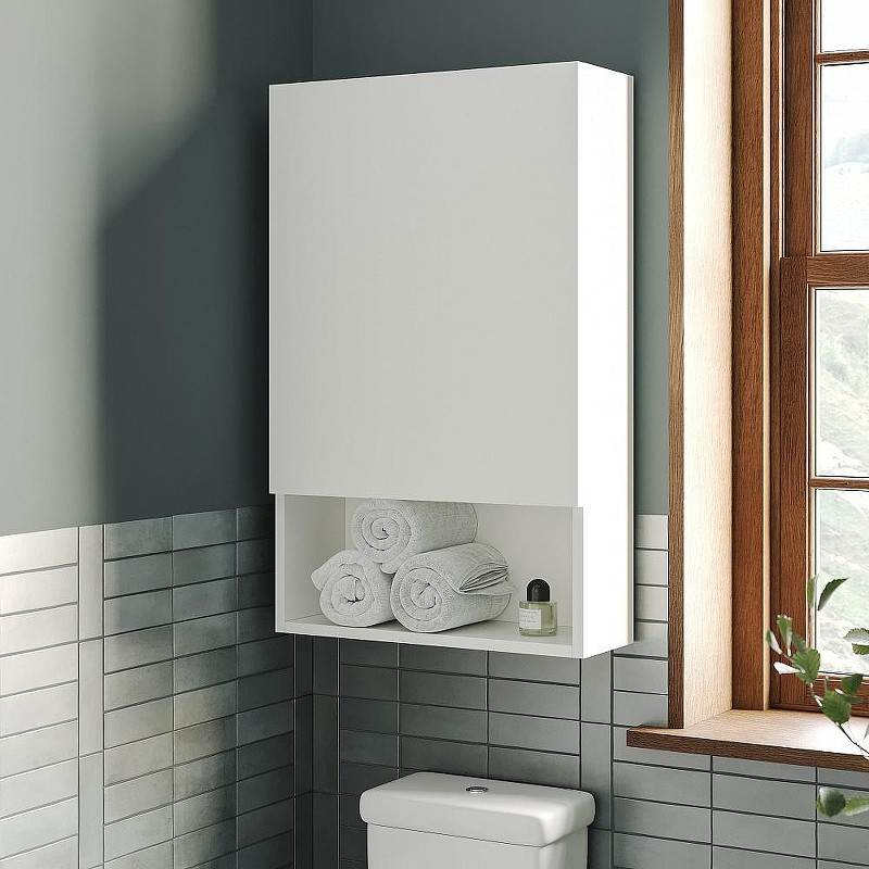 Подвесной шкаф DIWO Тула 50 TUL.SP.50-80/P/W над стиральной машиной цвет Белый