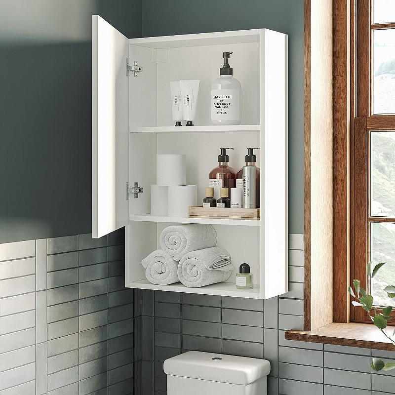 Подвесной шкаф DIWO Тула 50 TUL.SP.50-80/P/W над стиральной машиной цвет Белый