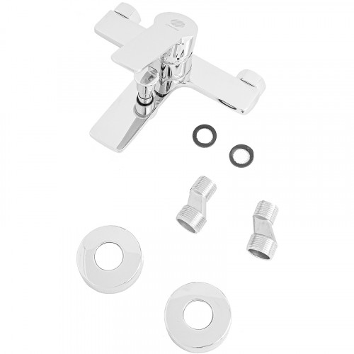 Смеситель для ванны Orange Flat M12-100cr Хром латунь на стену