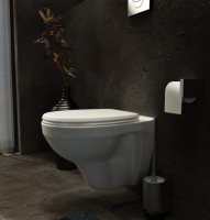 Комплект унитаза с инсталляцией Grohe Solido Perfect 39192000 с кнопкой смыва Хром и сиденьем Микролифт фаянс подвесной