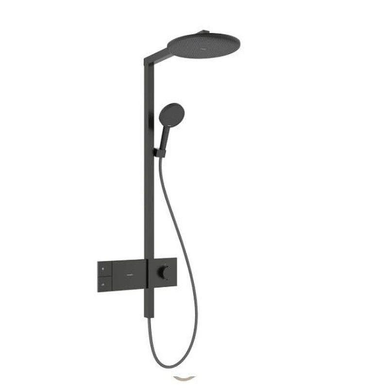 Душевая система Hansgrohe Alive S 24582340 с термостатом цвет Шлифованный черный хром