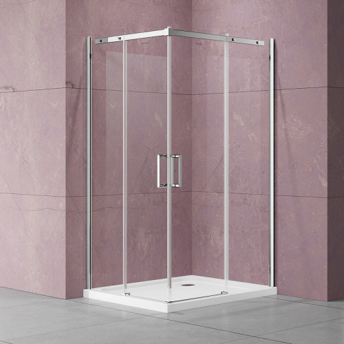 Душевой уголок Vincea Dice 90x90 VSS-4D900CL профиль Хром стекло прозрачное