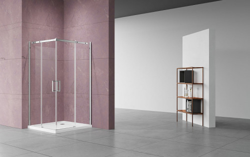 Душевой уголок Vincea Dice 90x90 VSS-4D900CL профиль Хром стекло прозрачное