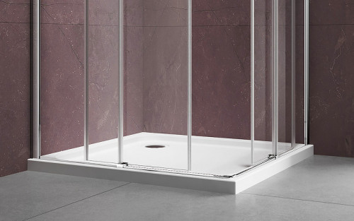 Душевой уголок Vincea Dice 90x90 VSS-4D900CL профиль Хром стекло прозрачное