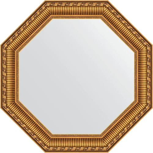 Зеркало Evoform Octagon 50х50 BY 3715 в багетной раме - Золотой акведук 61 мм
