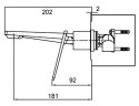Смеситель для раковины Frap F1058-22 Белый Хром